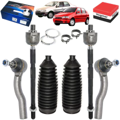 Barra axial terminal coifa Palio 1996/2000 Siena 1997/2000 Motor 1.0 Caixa hidraulica