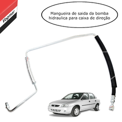 Mangueira pressao direcao hidraulica Corsa Classic (Com Ar Condicionado) 2003/2006 - Vogmar Peças Automotivas