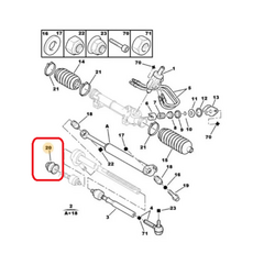 Coifa da barra axial caixa direcao Citroen ZX 1991/1998 - comprar online