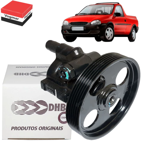 Bomba direcao hidraulica Corsa Pick-up 1995/2003 - Com Ar Condicionado