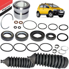 Reparo caixa direcao hidraulica CrossFox 2005/2014 Caixa marca Koyo Jtekt (Cremalheira Ø 24mm)