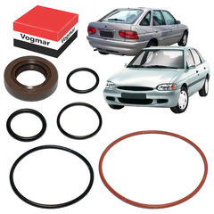 Reparo bomba direcao hidraulica Escort Zetec 1997/2003 Motor 1.8 Bomba marca HBD - Eixo 15mm - comprar online
