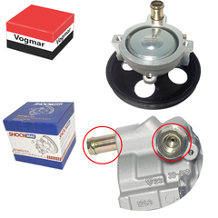 Bomba direcao hidraulica Celta 2001/2006 Com Ar Condicionado - Motor Gasolina - Vogmar Peças Automotivas