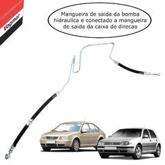 Mangueira pressao direcao hidraulica Golf 2.0 Cambio Manual 1999/2005