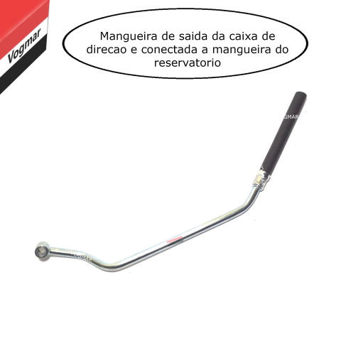 Mangueira retorno direcao hidraulica Siena 1.5 1.6 1999/2004 (Lado Caixa)