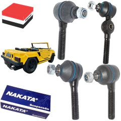 Kit Terminal Direcao Buggy Gurgel (Suspensao por Embuchamento)