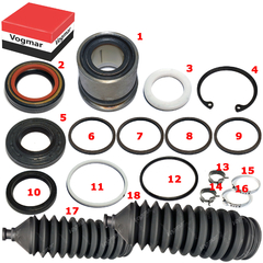 Imagem do Reparo caixa direcao hidraulica Focus 2009/2013 Motor 1.6 Caixa marca TRW (Coifa sem Respiro)