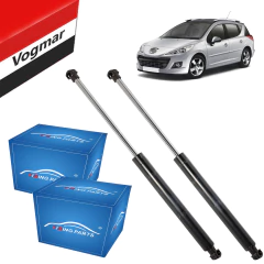 Par Amortecedor Porta Malas Peugeot 207 SW 2009/2013