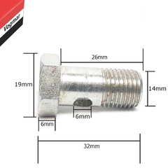 Parafuso 14mm Rosca Mangueira Direção Hidraulica sextavado - comprar online