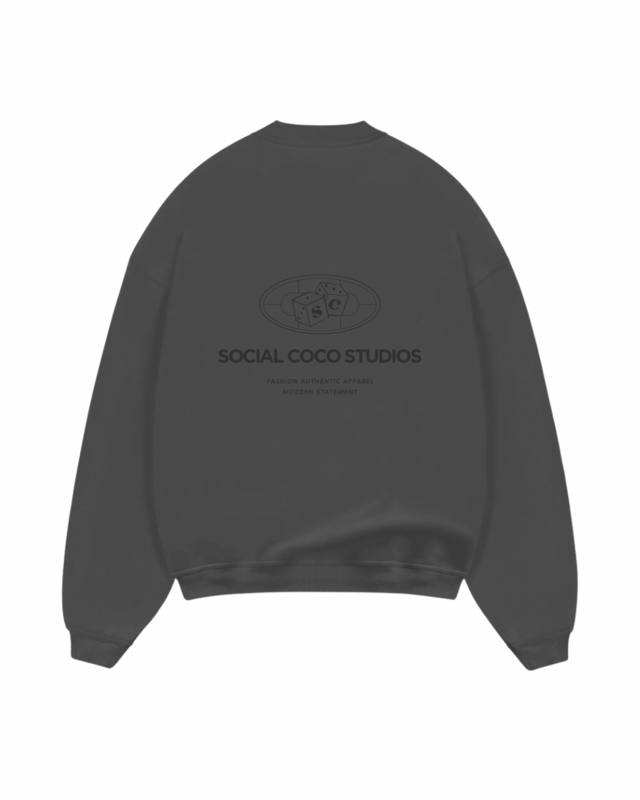 Buzo "S.C Studios" - Color Gris Oscuro thumbnail 2