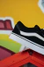Old Skool Velcro Infantil - Preto Branco na internet