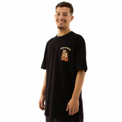 Camiseta Thug Nine Flaming Reaper Preto - 360surfshop