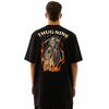 Camiseta Thug Nine Flaming Reaper Preto