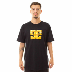 Camiseta DC Star Chrome Gold Preto - 360surfshop