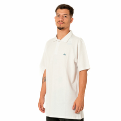 Camiseta Quiksilver Polo Embroidery Piquet Branco - 360surfshop