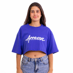 Cropped Approve Bold New Classic Azul Royal na internet