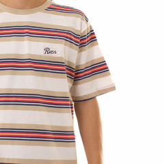 Camiseta Rvca Vallejo Strip Multi Cores - 360surfshop