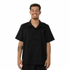 Camisa Freesurf Botão Ring Preto