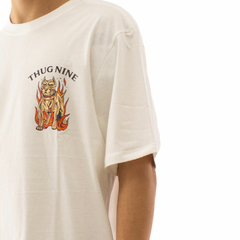 Camiseta Thug Nine Flaming Reaper Branco na internet