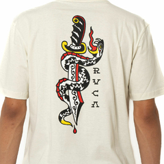 Camiseta Rvca Saber Off White - loja online