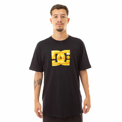 Camiseta DC Star Chrome Gold Preto