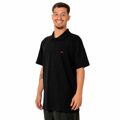 Camiseta Quiksilver Embroidery Piquet Preto - loja online