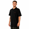 Camiseta Quiksilver Embroidery Piquet Preto