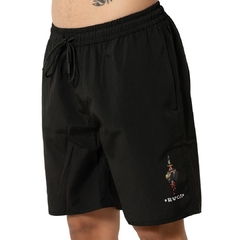 Bermuda Rvca Panther Elastic 18 Preto - comprar online