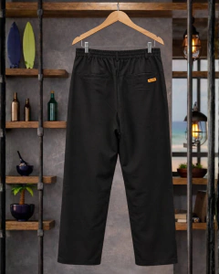 Calça Kayland Faiataria Linho Preto - comprar online