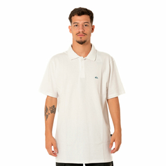 Camiseta Quiksilver Polo Embroidery Piquet Branco