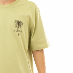 Camiseta Rvca Pommier Palms Verde Claro - comprar online