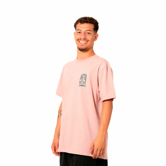 Camiseta Rvca Sketch Palm Rosa Claro - loja online