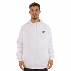 Jaqueta New Era Windbreaker Logo Box Branco - 360surfshop