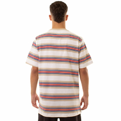 Camiseta Rvca Vallejo Strip Multi Cores - comprar online