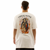 Camiseta Thug Nine Flaming Reaper Branco