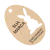 Tag Páscoa Personalizada Ovo Em Kraft Com Sisal 4,5 x 8,5cm 100 Peças