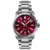 Relógio Christopher Ward C63 Sealander Automatic Mulberry Red/Silver 36mm C63-36ADA3-S00R3-B0