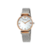 Relógio Empório Armani Gianni T-Bar Retro Quartz White Mother of Pearl Dial Ladies 32mm AR2067