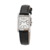 Relógio Seiko Quartz White Dial Black Leather Ladies 18,9mm SWR053