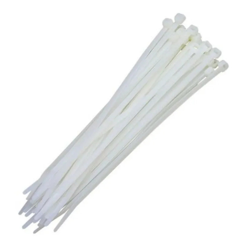 Abracadeira de Nylon 140MM x 3.5MM com 100UN Branco #NY35140-48