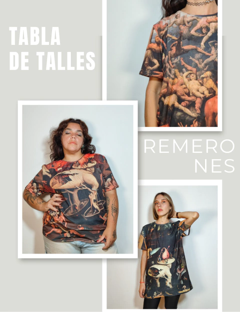 Tabla de talles REMERONES - comprar online