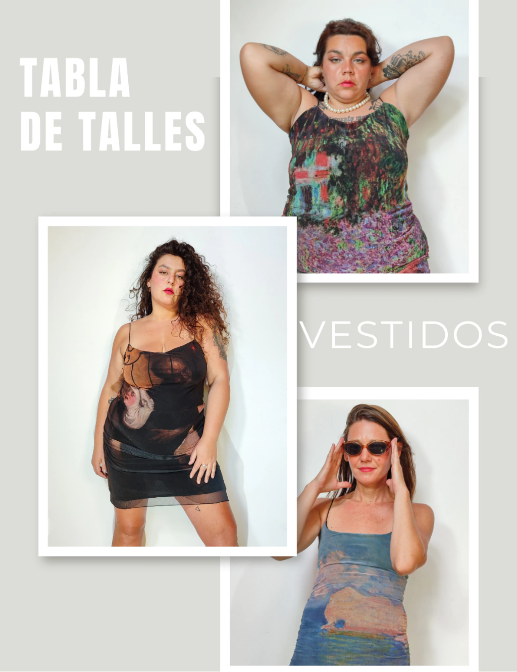 Tabla de talles Vestidos