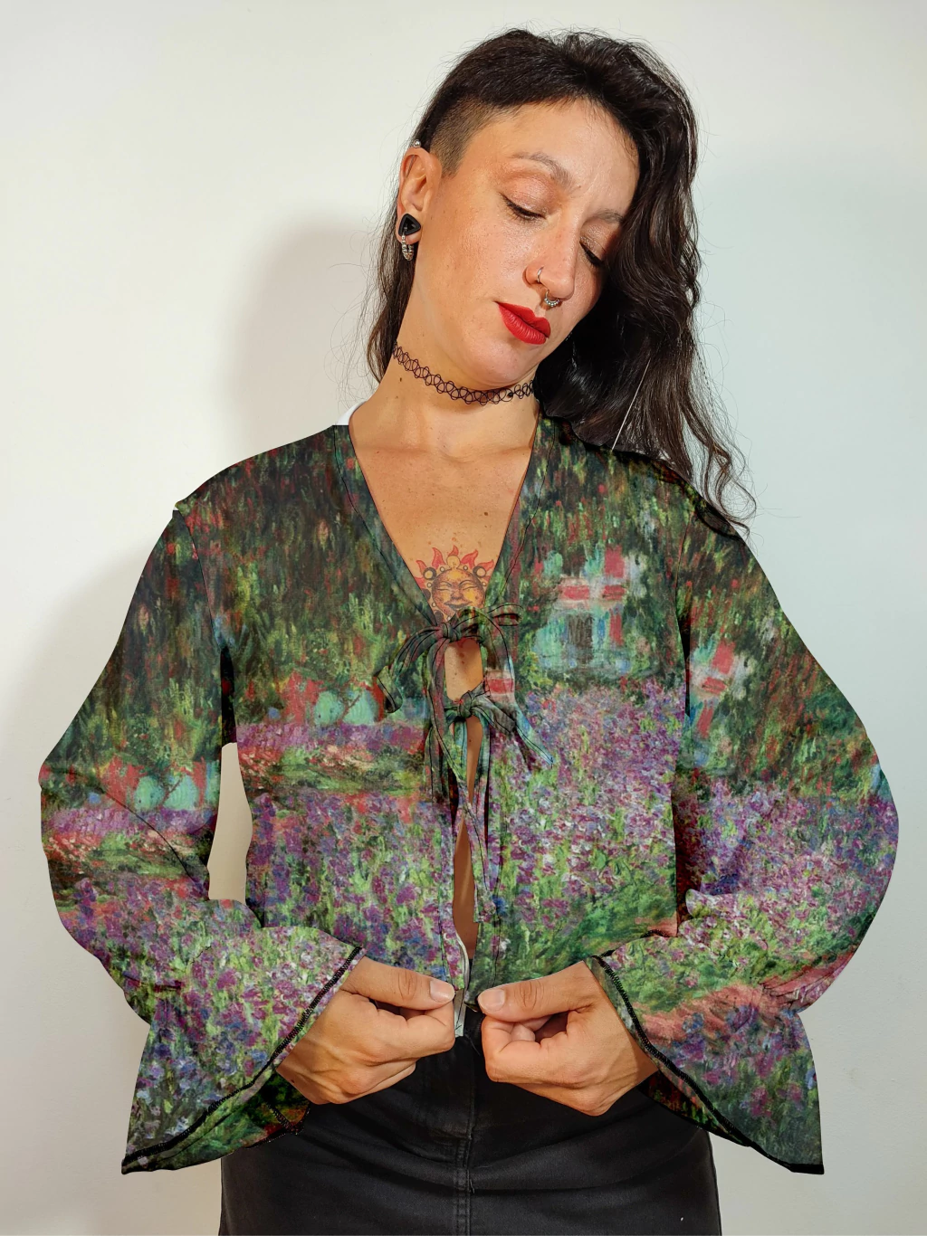 blusa jardin de giverny