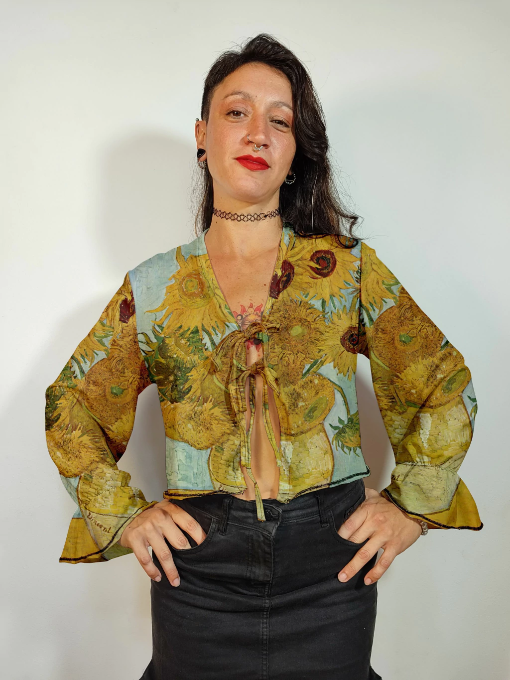 blusa los girasoles