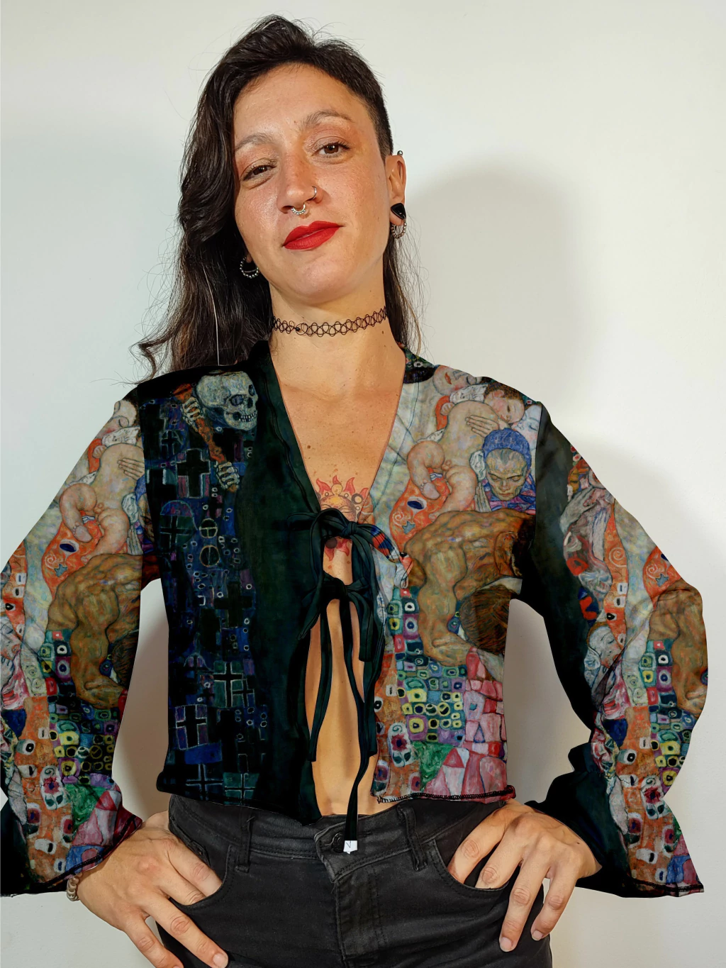 blusa muerte y vida