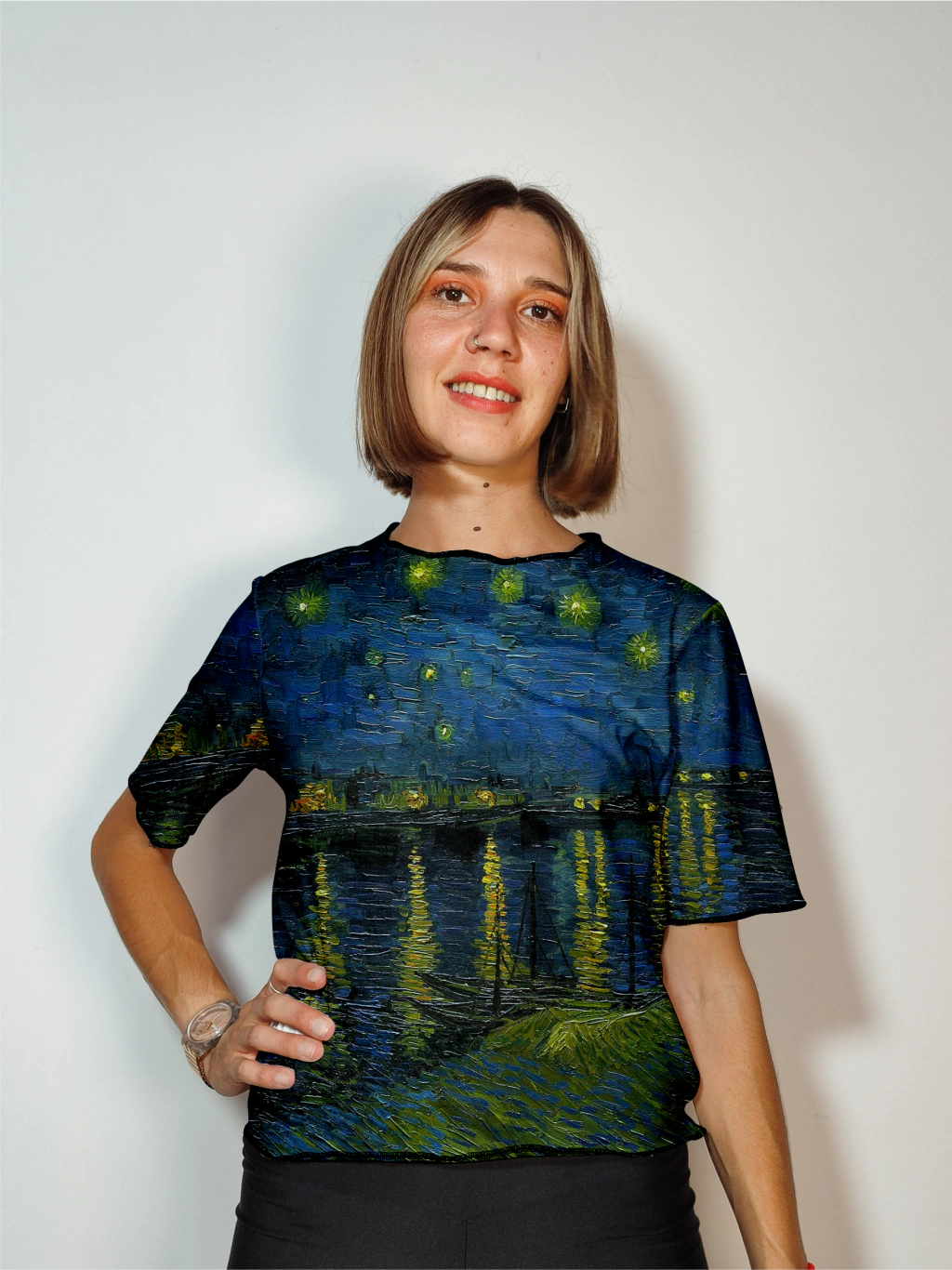 Remera Noche estrellada2