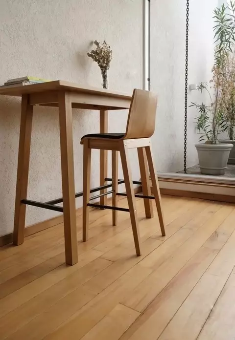 BANQUETA MADERA CLARA