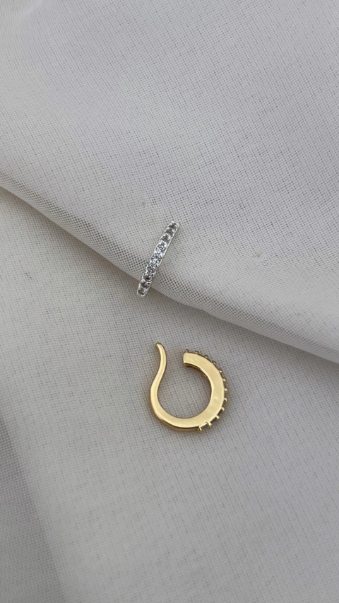 Piercing Fake Slim Cravejado