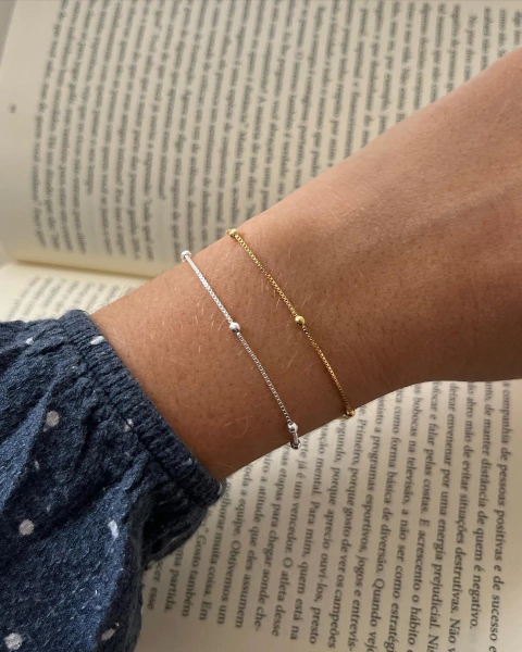 Pulseira Bolinha Minimalista