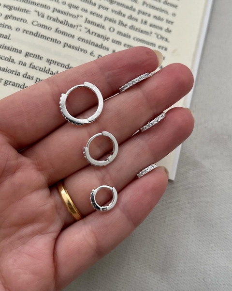 Kit Argolinhas July Cravejadas